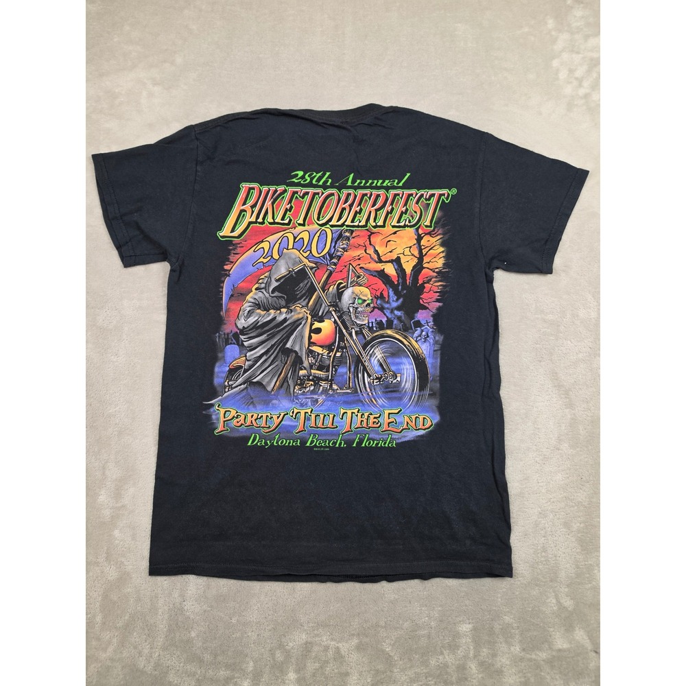 Biketoberfest T-Shirt Mens Small Black 28th Annual 2020 Daytona Beach Florida